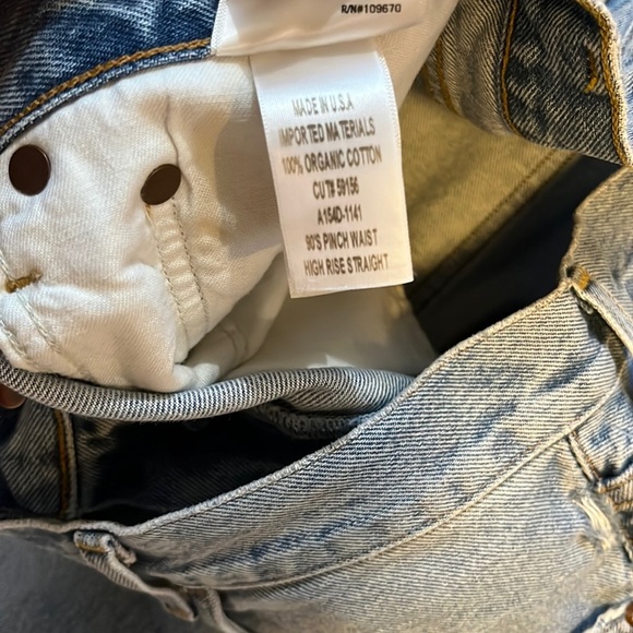 NWT AGolde 90’s Pinch High Rise Straight Size 33 - Picture 11 of 16